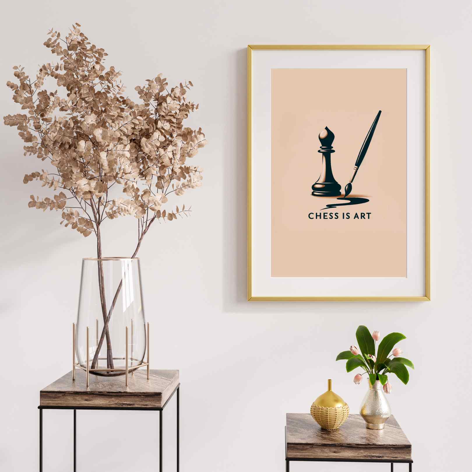 Chess is Art - Affiche d'échecs - A3