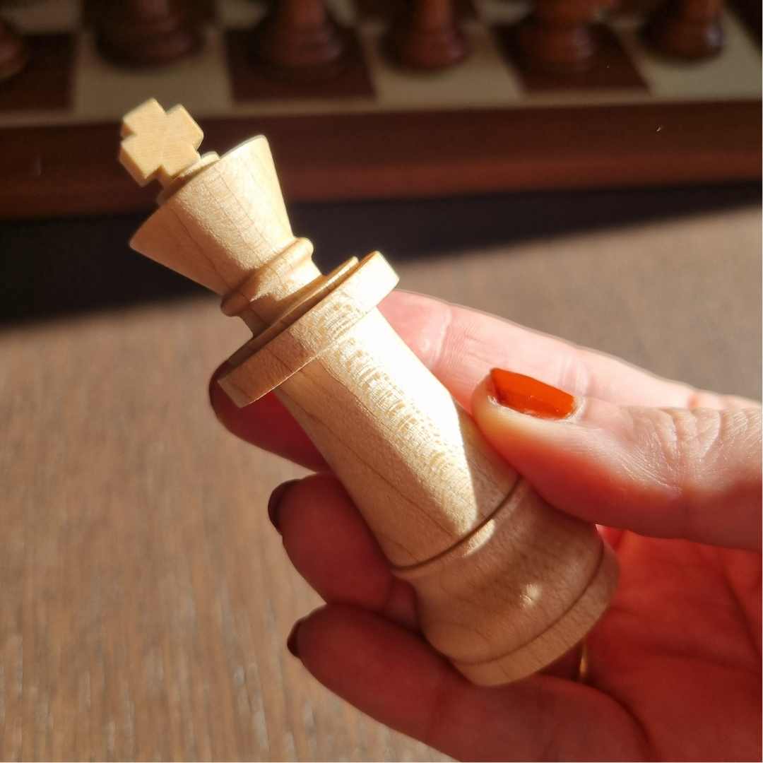 Clé USB échecs "Roi" en bois - 64 GO