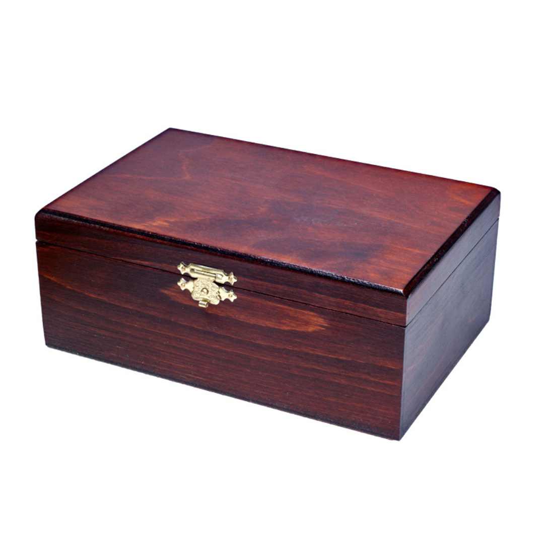 Coffret de rangement en bois pour pièces d'échecs - Personnalisable