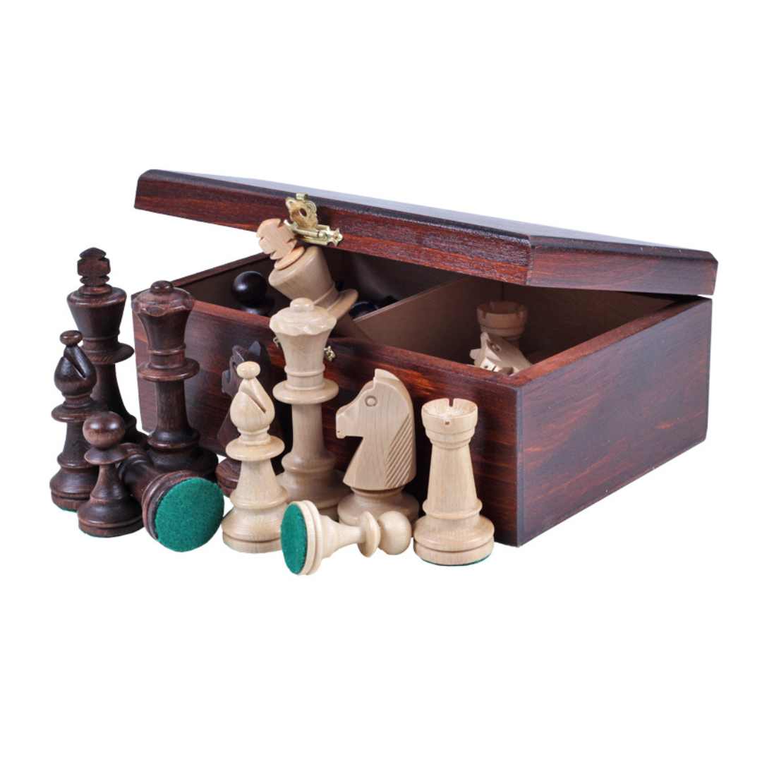 Coffret de rangement en bois pour pièces d'échecs - Personnalisable