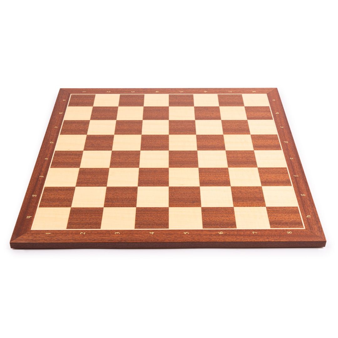 Echiquier Acajou Deluxe Numéroté à bords fins - Taille 5 - 45x45cm
