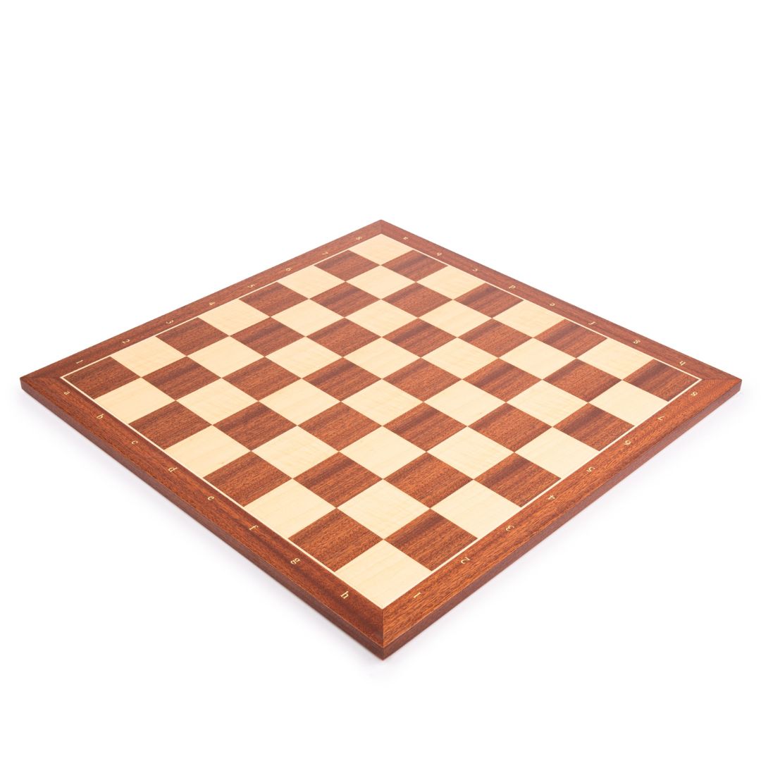 Echiquier Acajou Deluxe Numéroté à bords fins - Taille 5 - 45x45cm