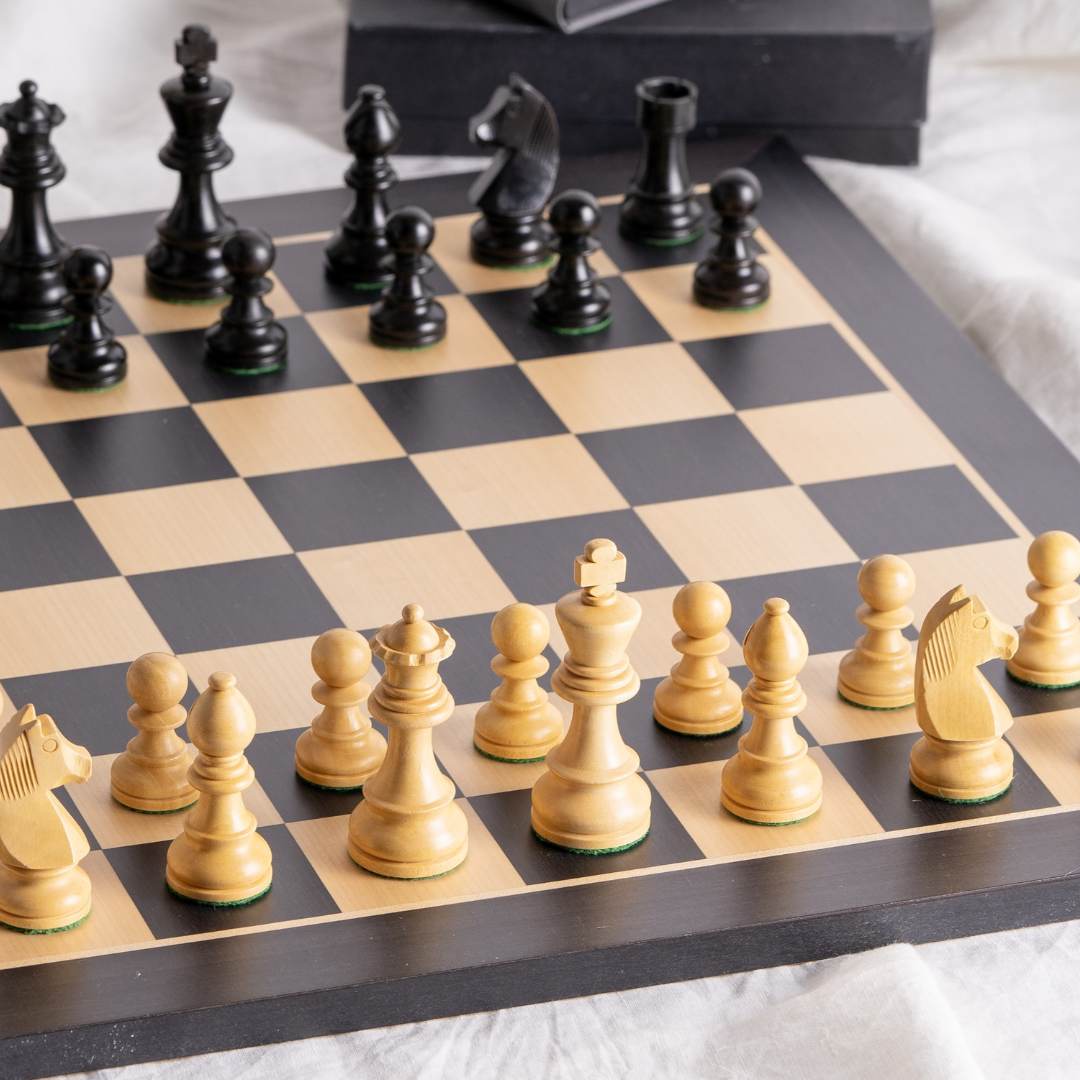 Echiquier de Tournoi en Bois massif - BLACK - Taille 6 - 54x54cm