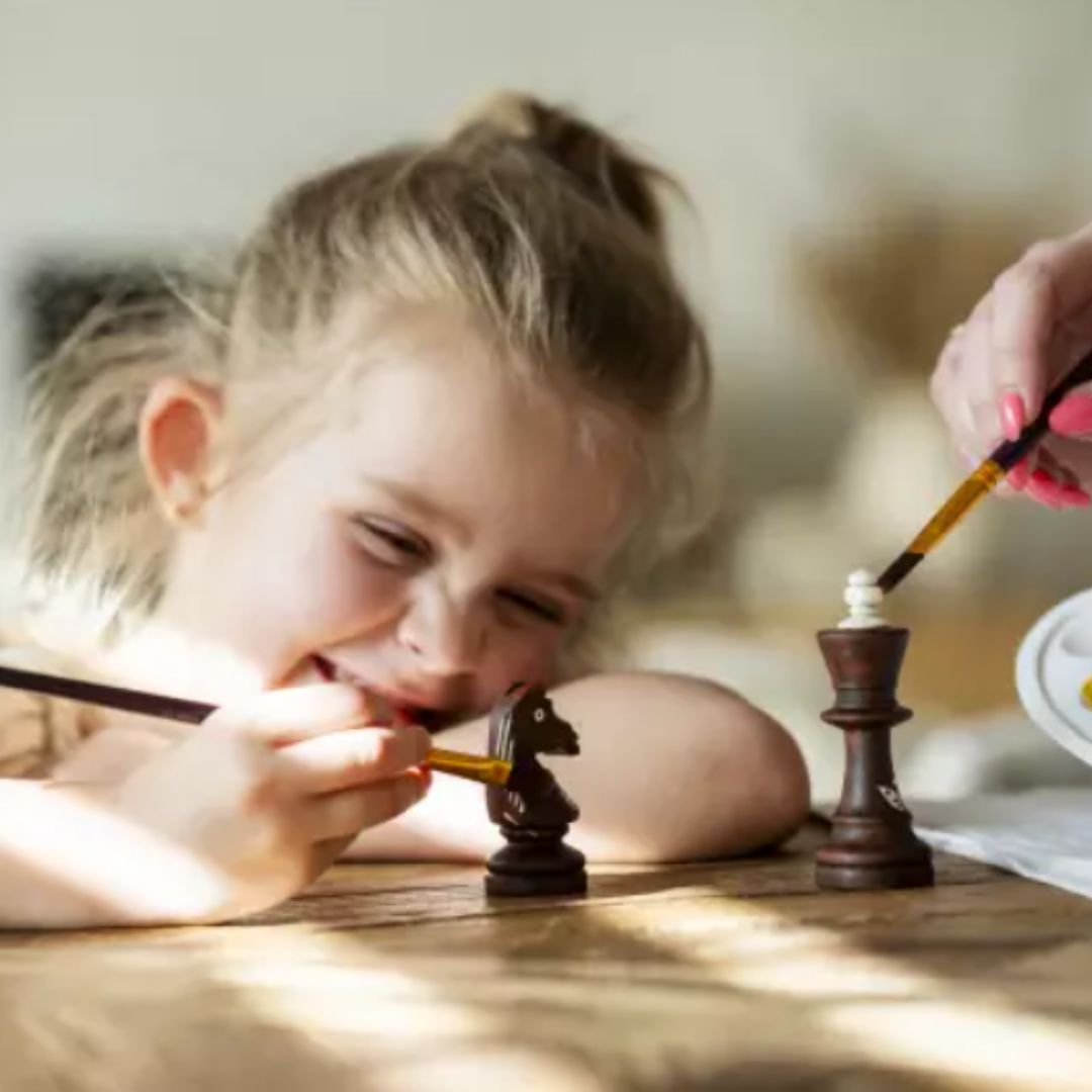Echiquier à peindre - DIY - Activité créative pour enfant