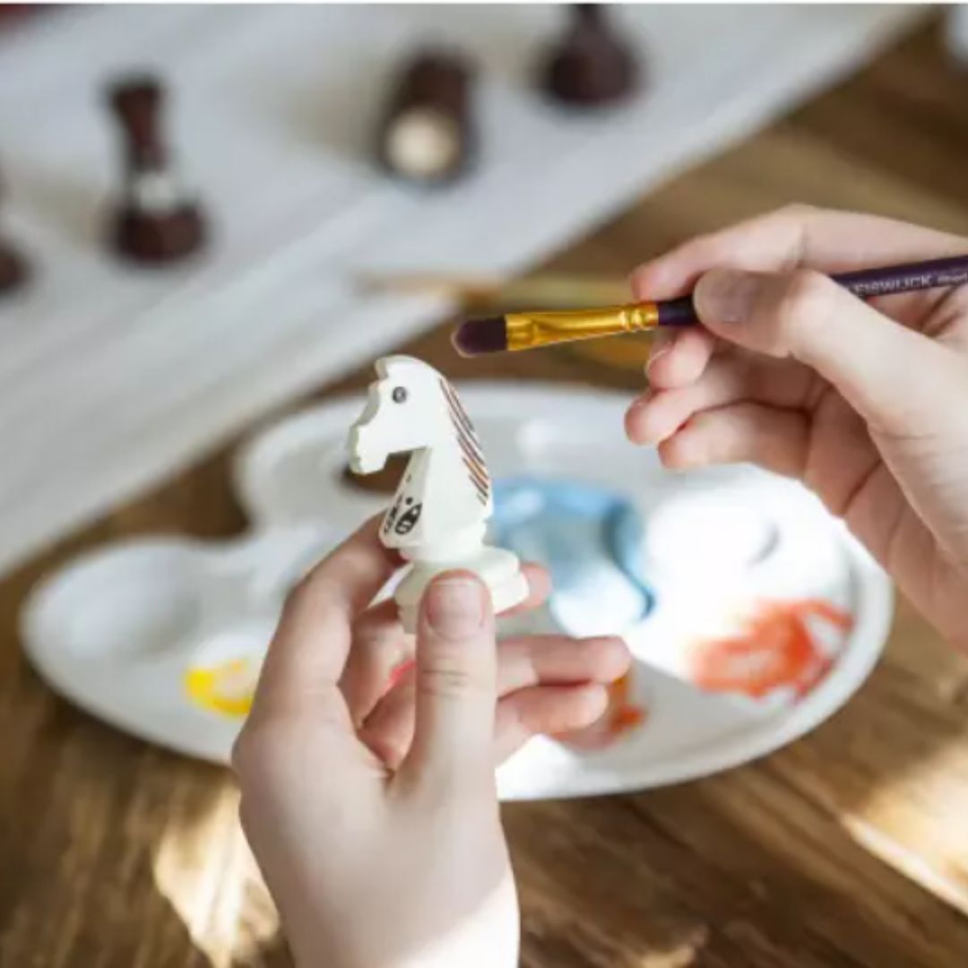 Echiquier à peindre - DIY - Activité créative pour enfant