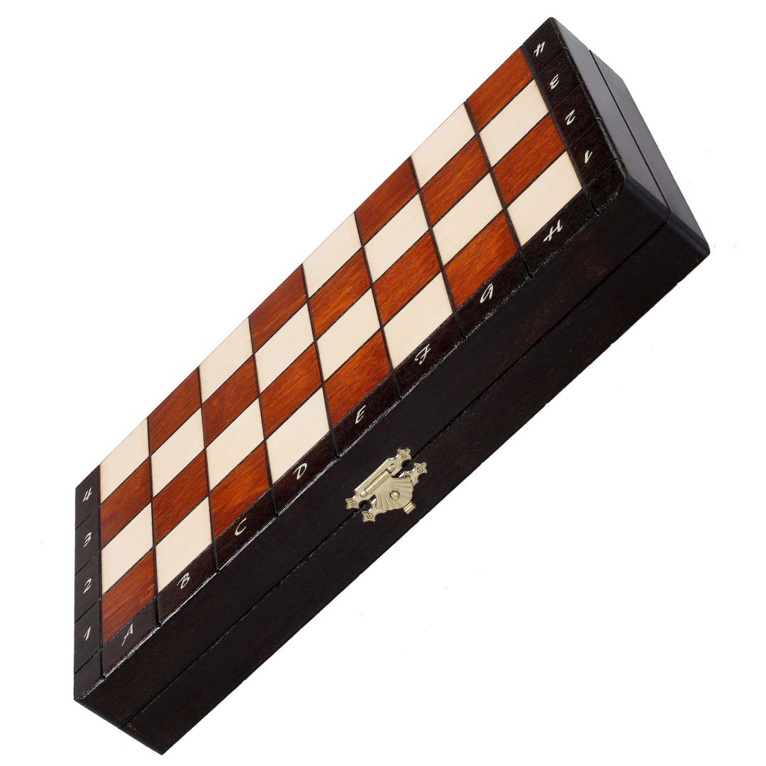 Echiquier Magnétique en Bois - Jeu de voyage Haut de Gamme