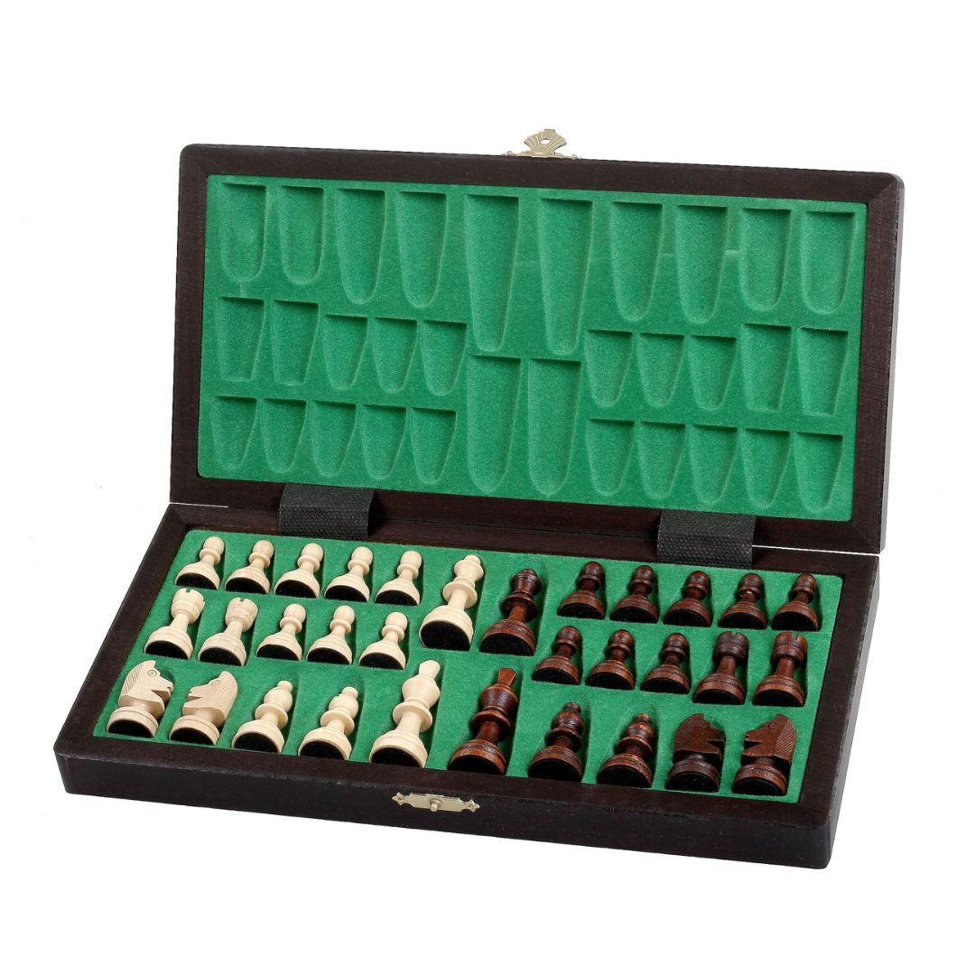 Echiquier Magnétique en Bois - Jeu de voyage Haut de Gamme