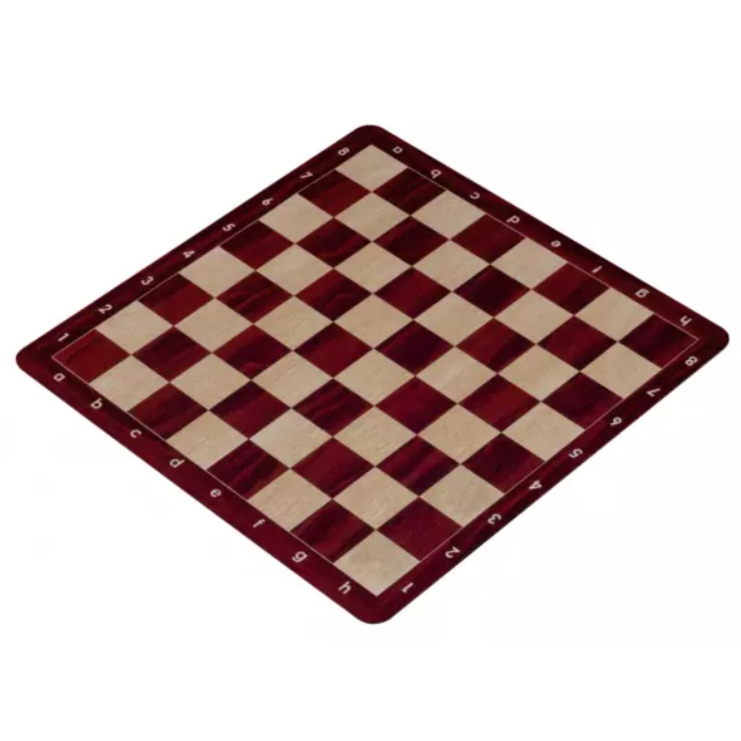 Tapis d'échecs Mousse "Soft Touch" antidérapant Acajou - 51 x 51cm