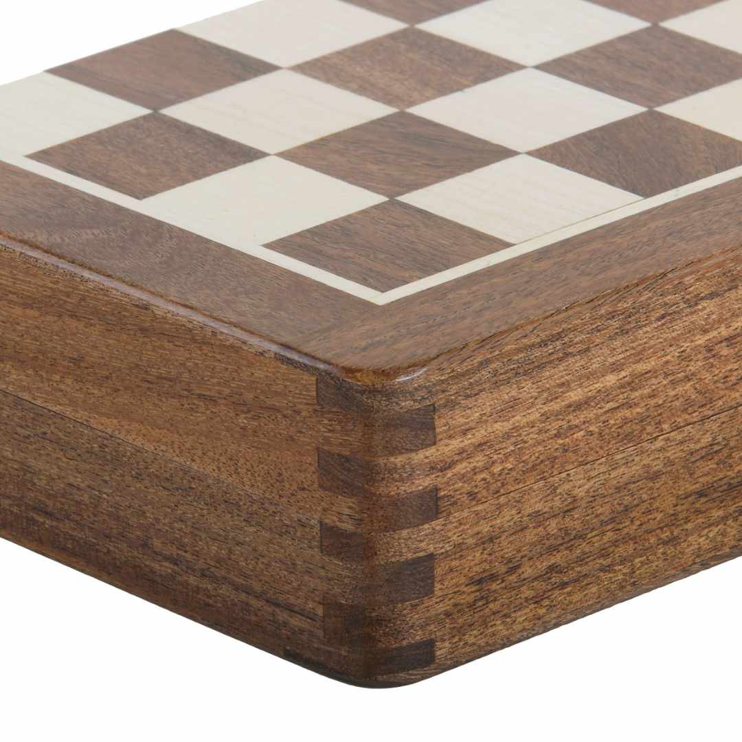 Echiquier Magnétique de Voyage - Acacia et Buis - Taille 3