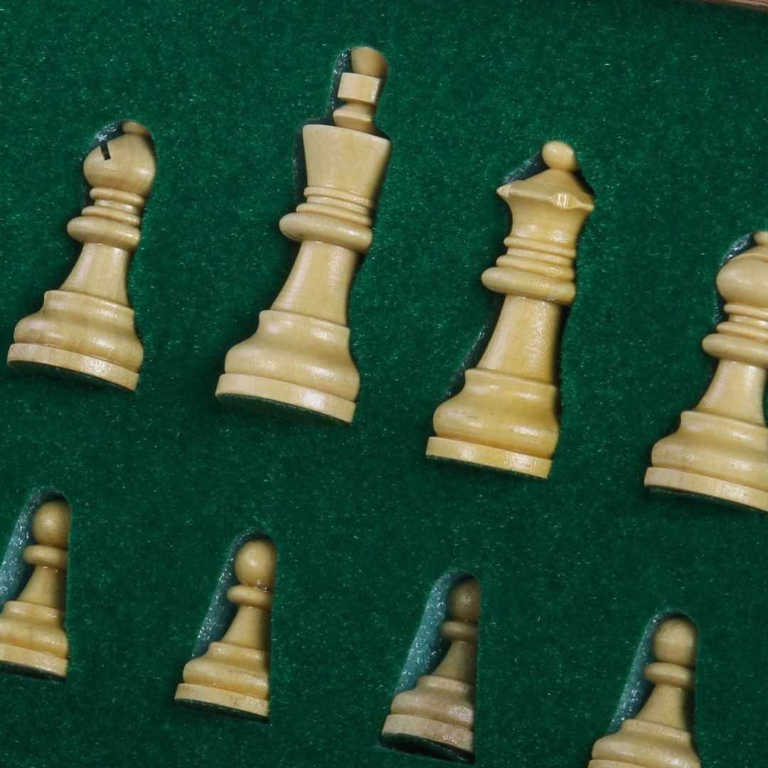 Echiquier Magnétique de Voyage - Acacia et Buis - Taille 3