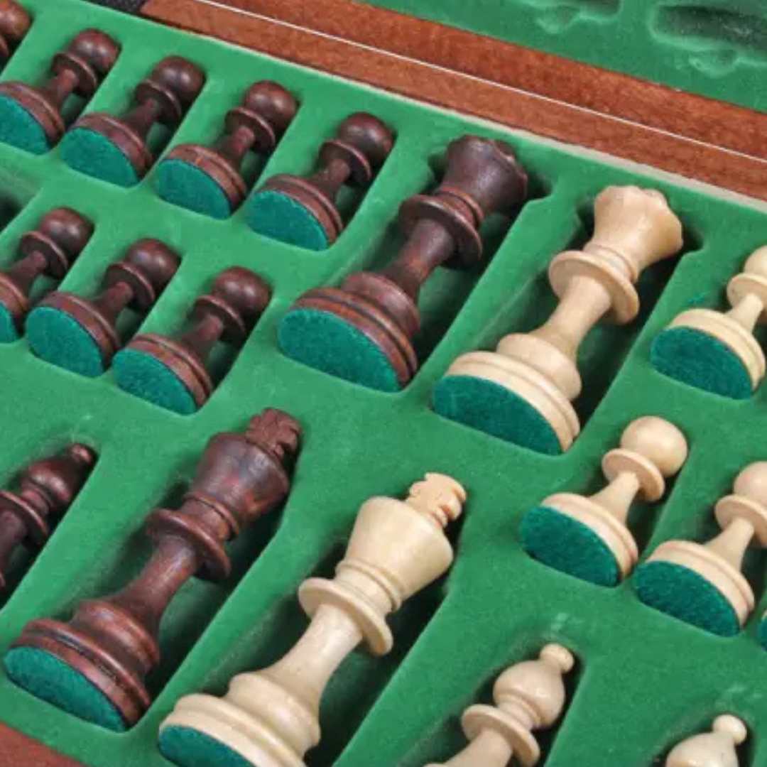 JOWISZ - Echiquier Artisanal Décoratif en Bois - Taille 4 - 42x42cm