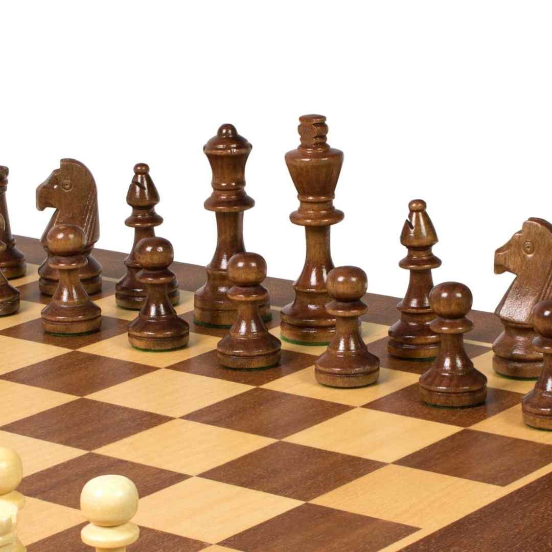 Echiquier de Tournoi en Bois - Taille 4 - 40x40cm + Coffret personnalisable