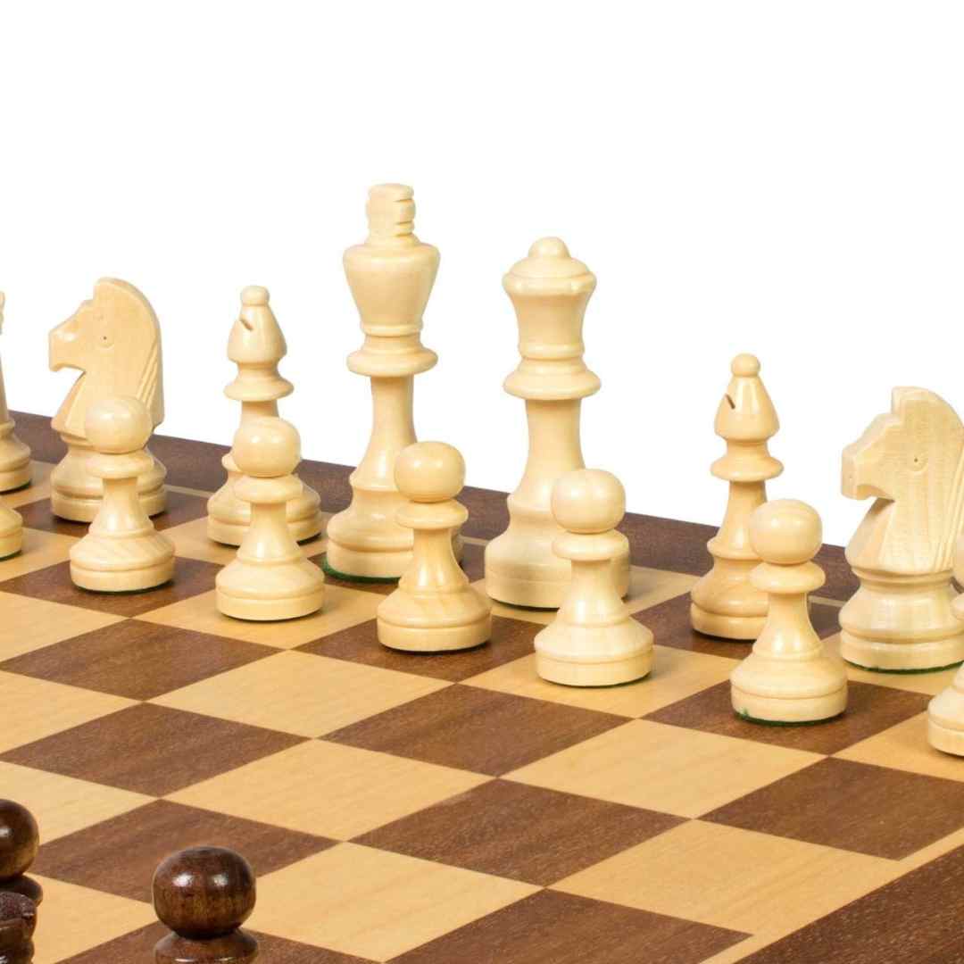 Echiquier de Tournoi en Bois - Taille 4 - 40x40cm + Coffret personnalisable