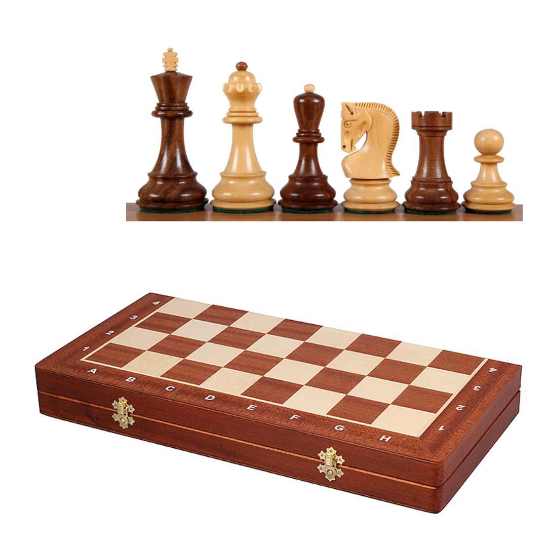 Coffret ZAGREB - Echiquier Pliable - Taille 4 - 42x42cm