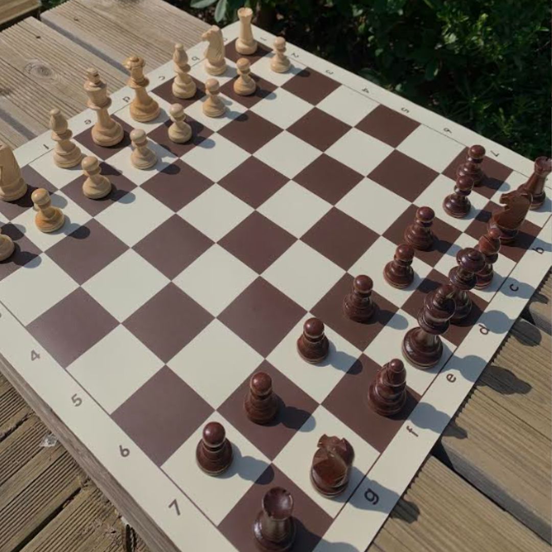 Ensemble Nomade - Echiquier Vinyle & Pièces Staunton Classic