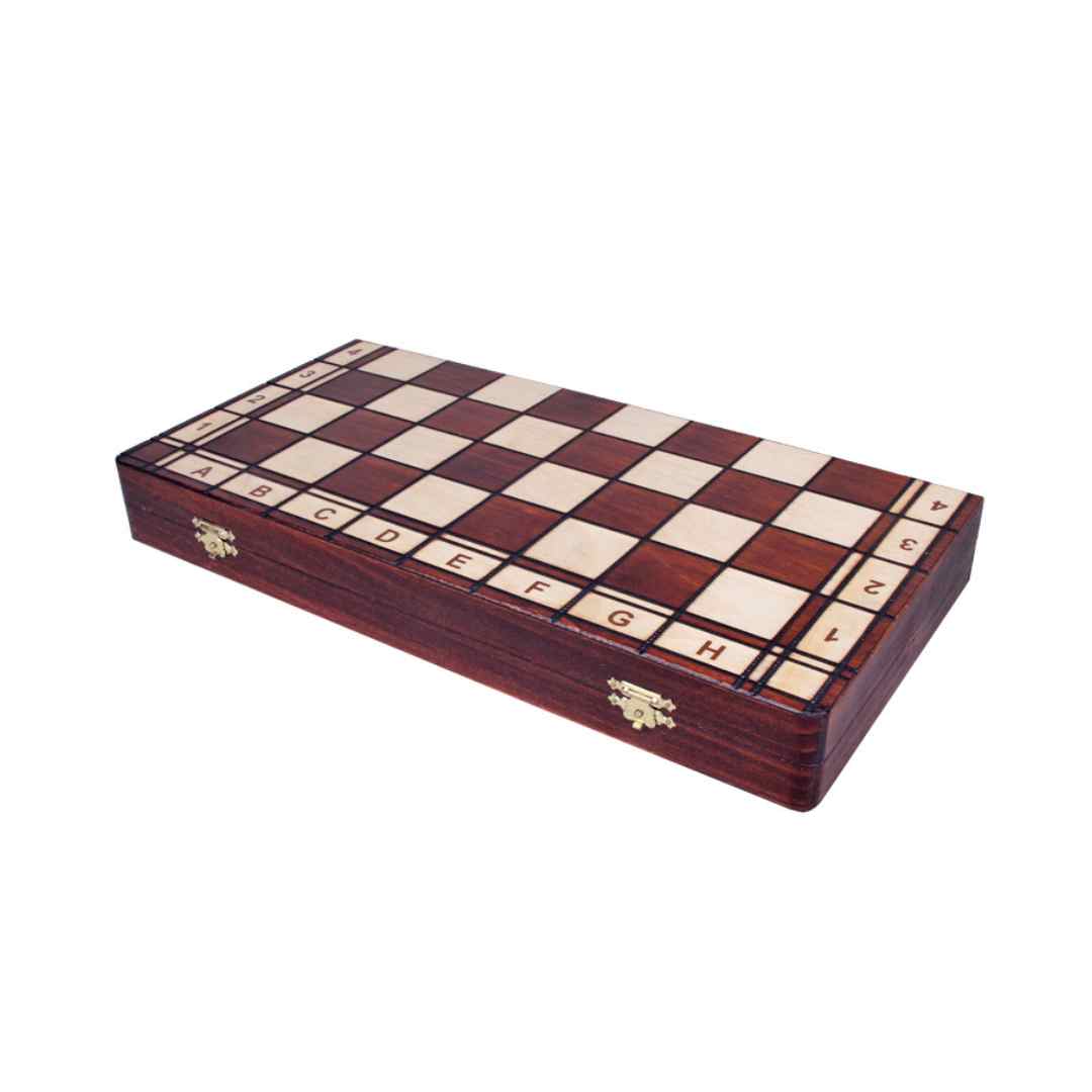 JOWISZ - Echiquier Artisanal Décoratif en Bois - Taille 4 - 42x42cm