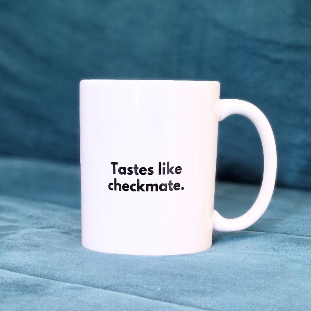 Mug céramique - "Tastes Like Checkmate"