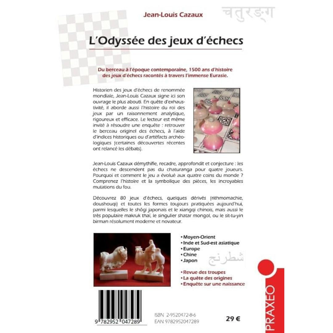 L'Odyssée des Jeux d'échecs - Livre d'échecs - Historique