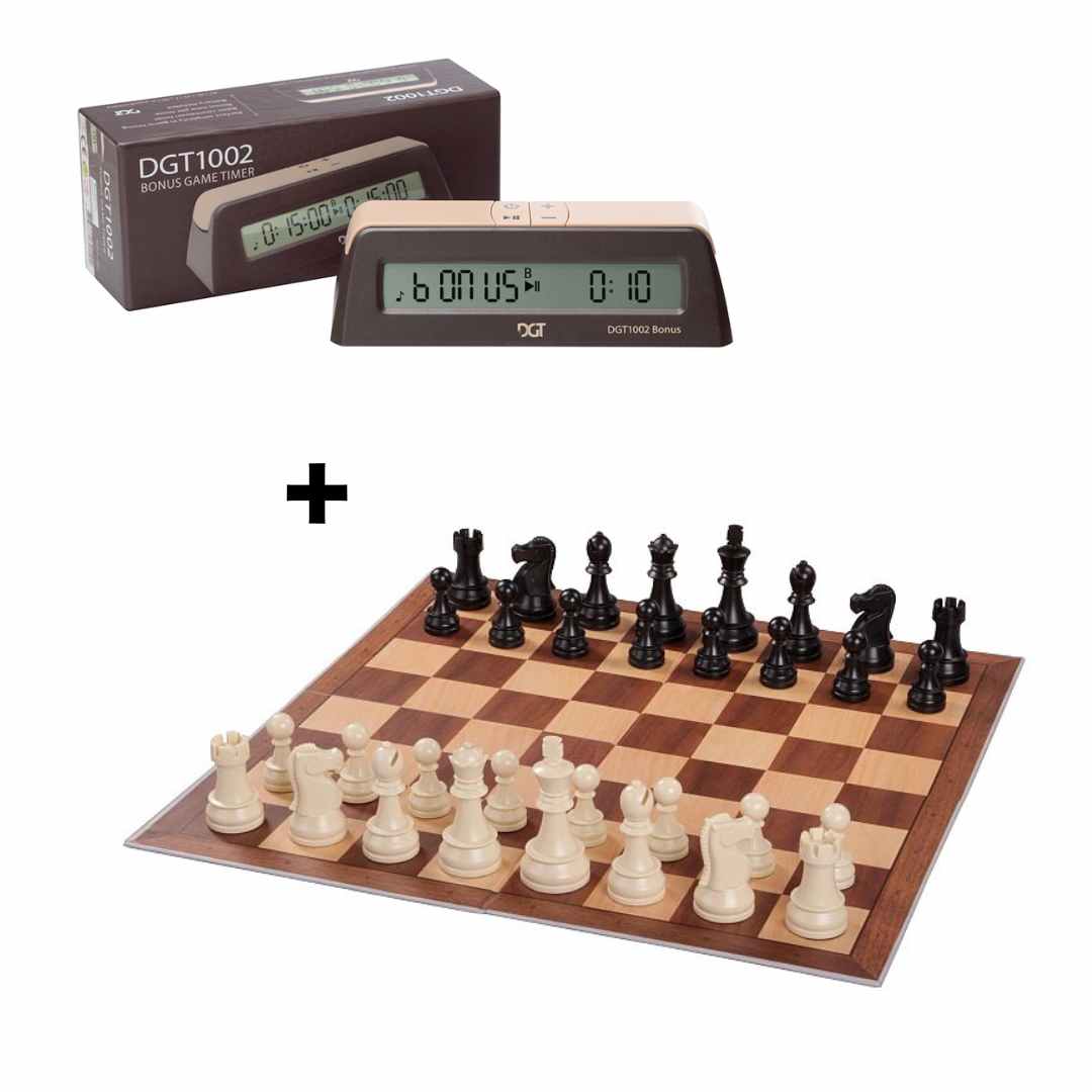 Starter Pack - Echiquier + Pendule d'échecs