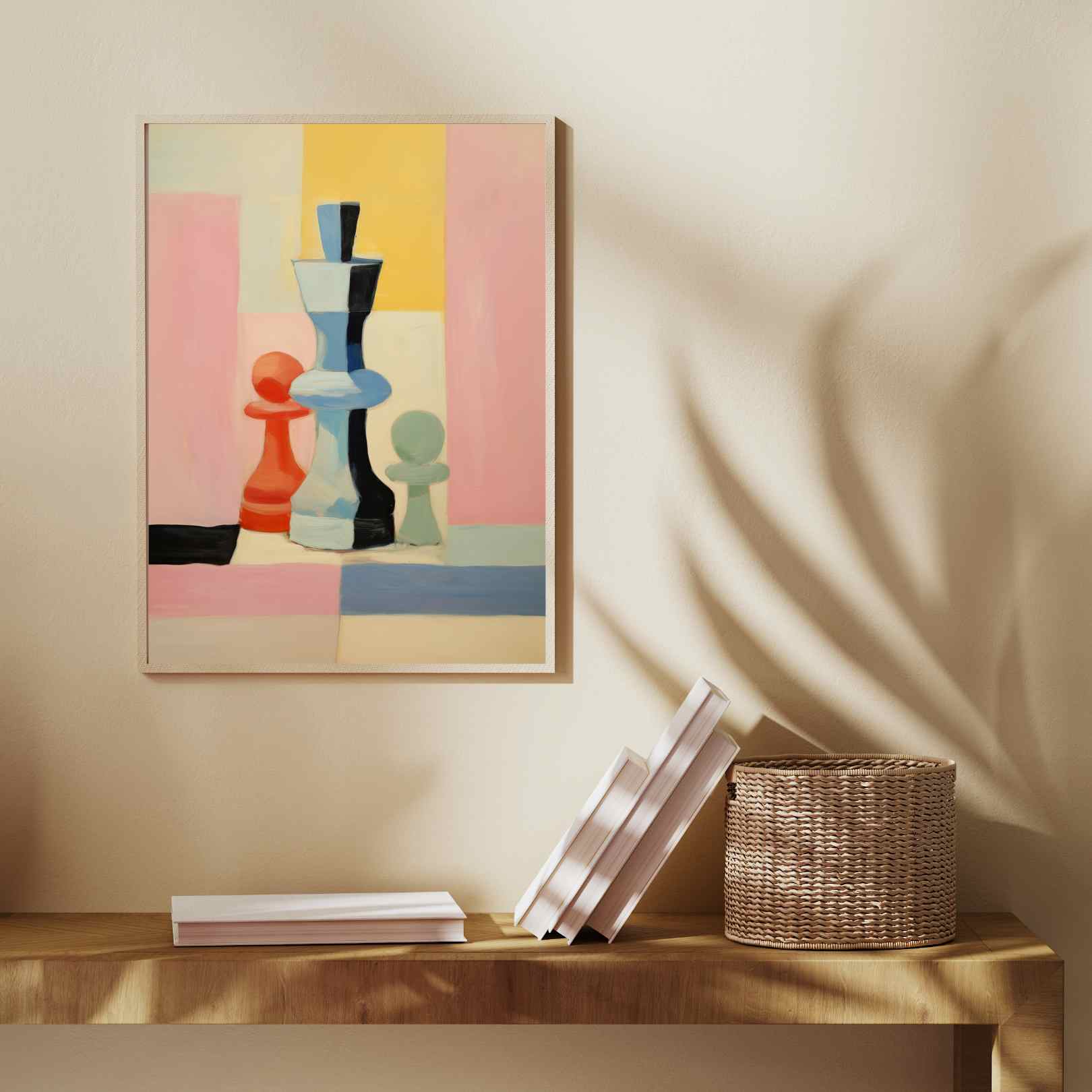 Not my pawns - Affiche d'échecs - Pastels