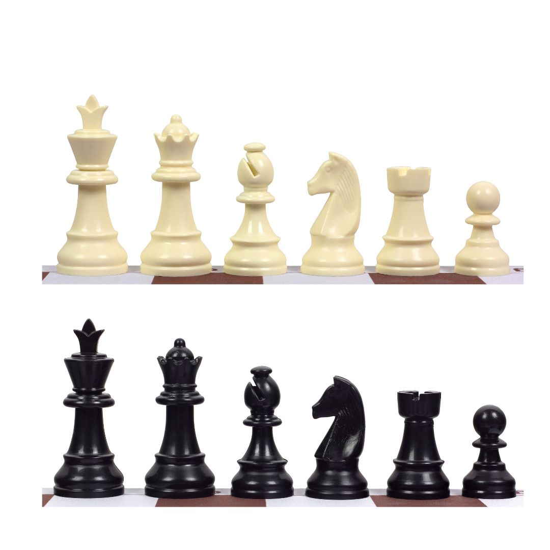 Pièces d'échecs en plastique - Modèle Staunton