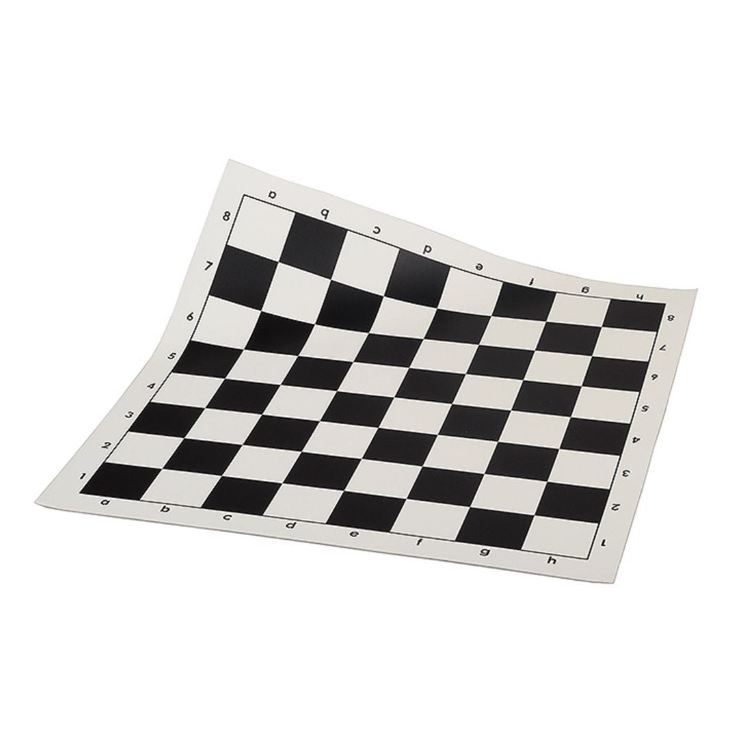 Tapis d'échecs en vinyle - Tapis seul sans les pièces - 43x43cm