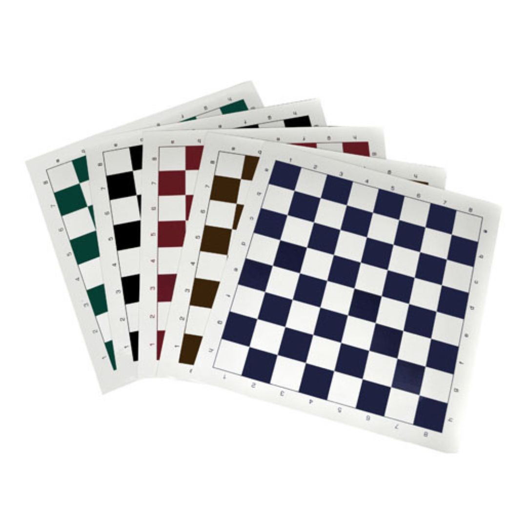 Tapis d'échecs en vinyle - Tapis seul sans les pièces - 43x43cm