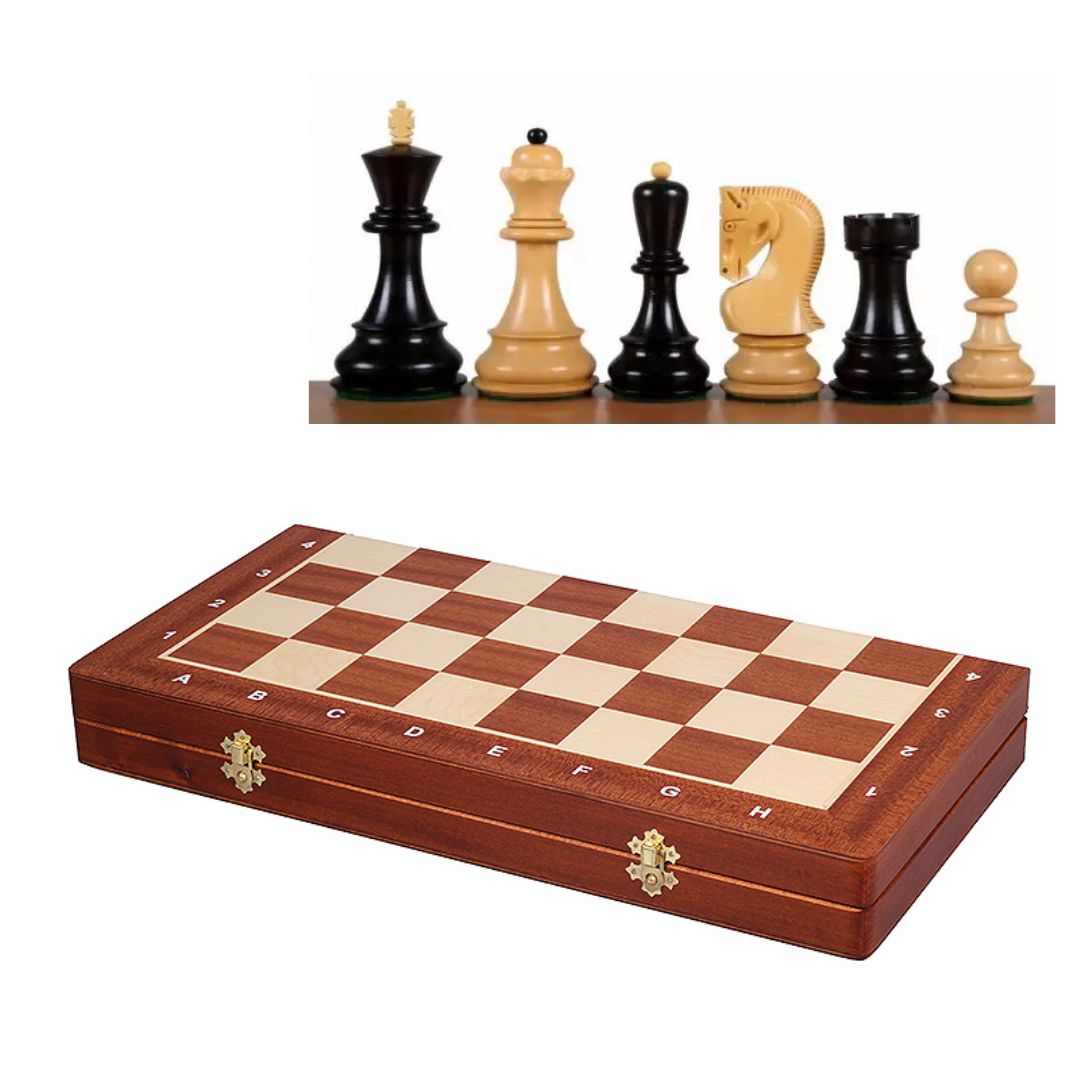 Coffret ZAGREB - Echiquier Pliable - Taille 4 - 42x42cm