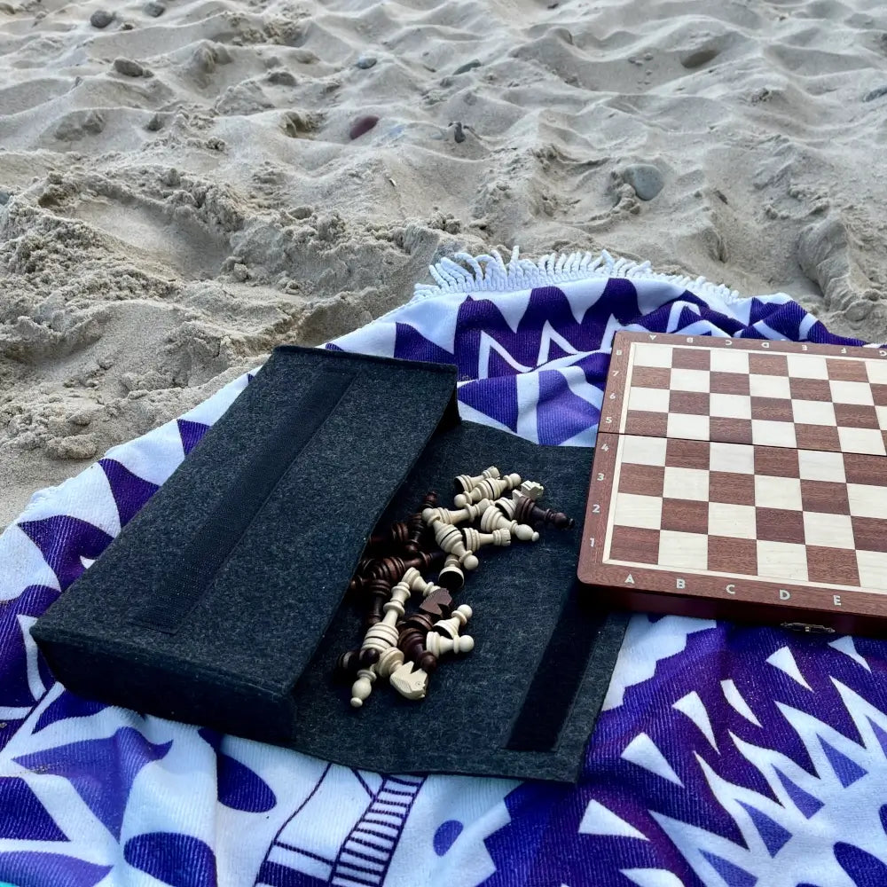 Étui en feutre pour coffret d’échecs pliable - Fait main en Pologne