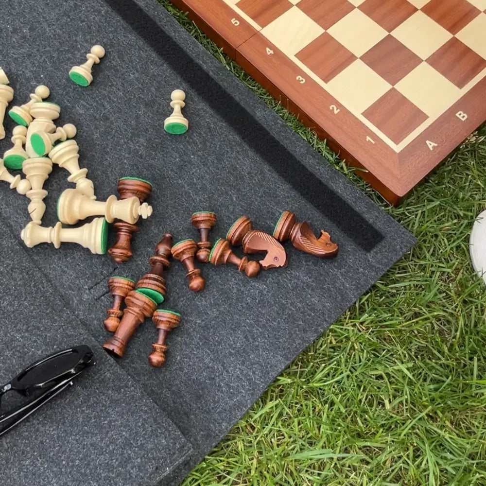 Étui en feutre pour coffret d’échecs pliable - Fait main en Pologne
