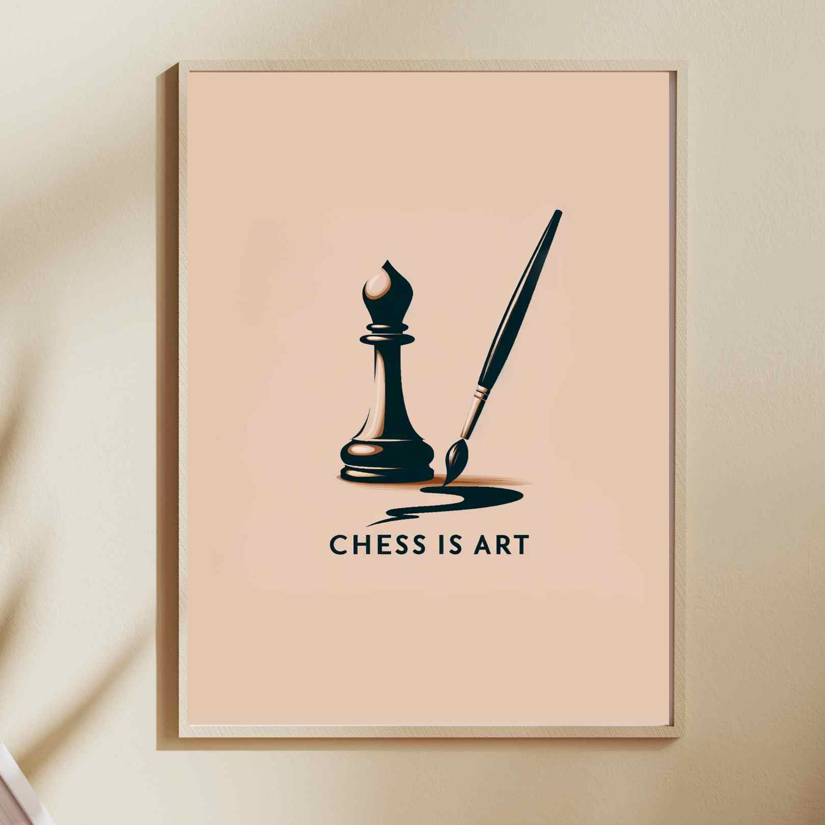 Chess is Art - Affiche d'échecs - A3