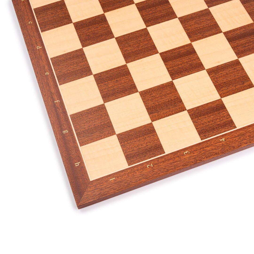 Echiquier Acajou Deluxe Numéroté à bords fins - Taille 5 - 45x45cm