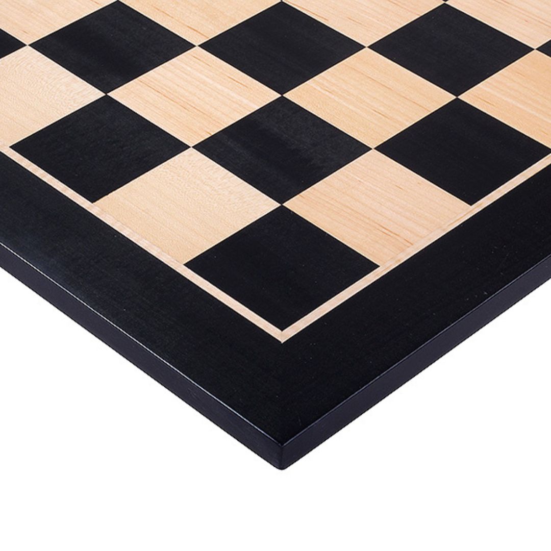 Plateau d'échecs Acajou Noir - BLACK - Fabriqué en Europe