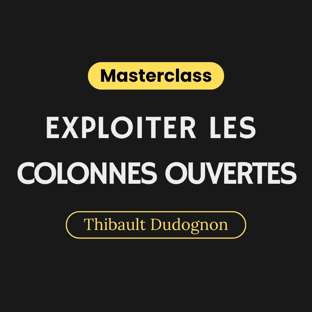 09/11 - Exploiter les Colonnes Ouvertes