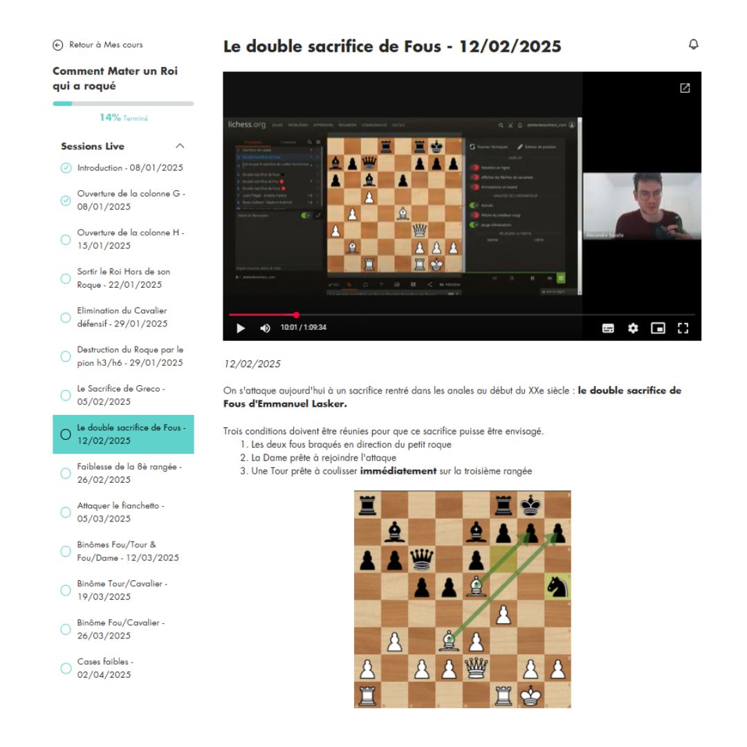 Comment mater un Roi qui a roqué - 12 séances - Alex (Replay)
