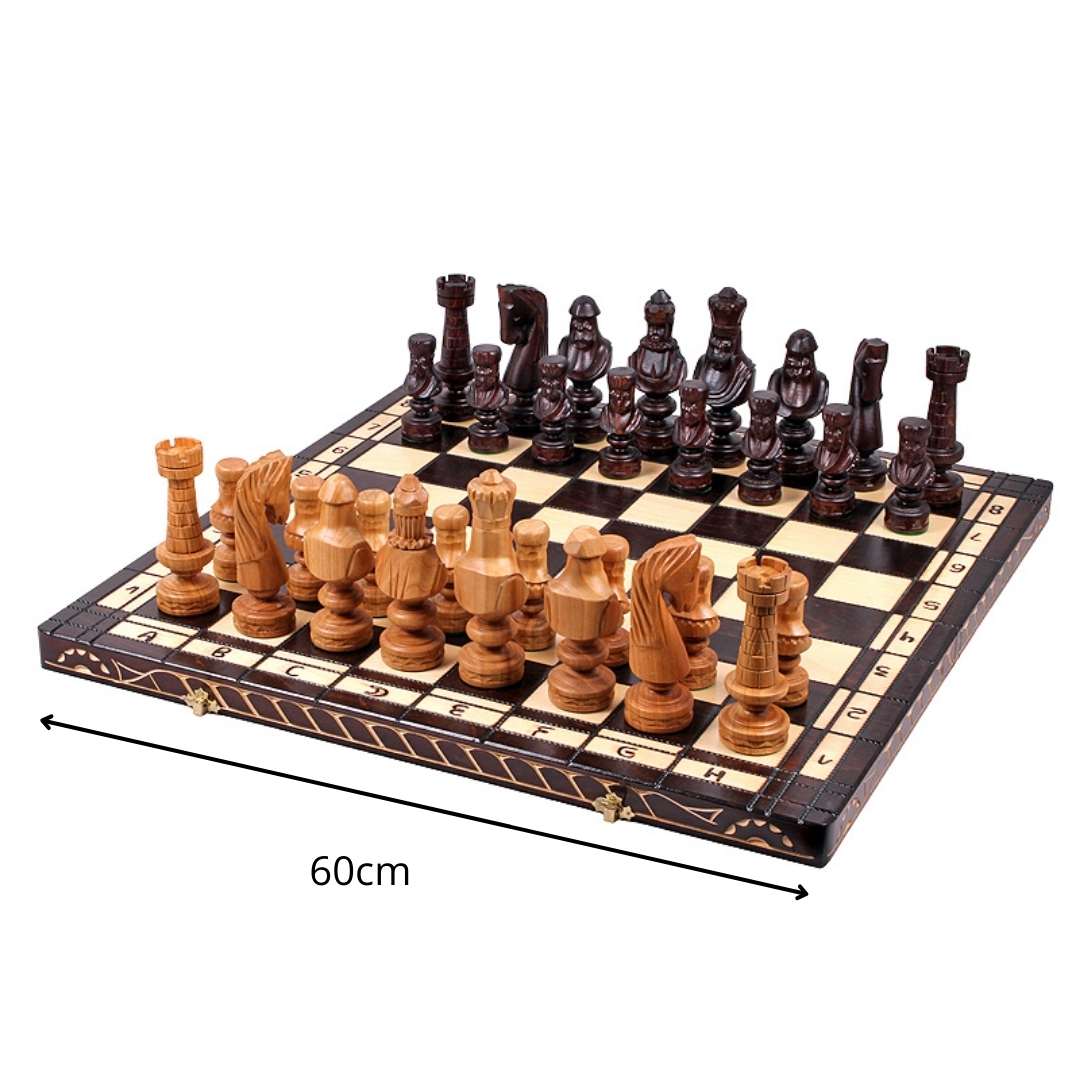 CESAR XL - Echiquier Artisanal Décoratif - Fait Main en Europe