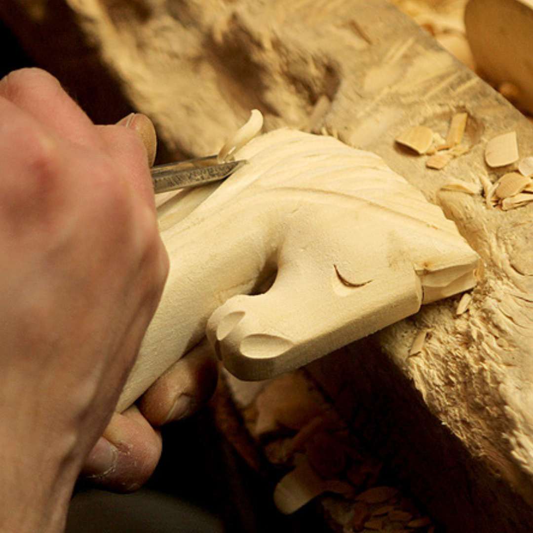 CESAR XL - Echiquier Artisanal Décoratif - Fait Main en Europe