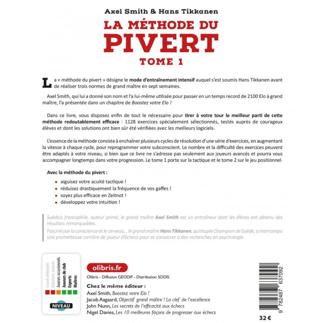 La méthode du Pivert - Livre d'échecs - Tactique - Niveau Intermédiaire