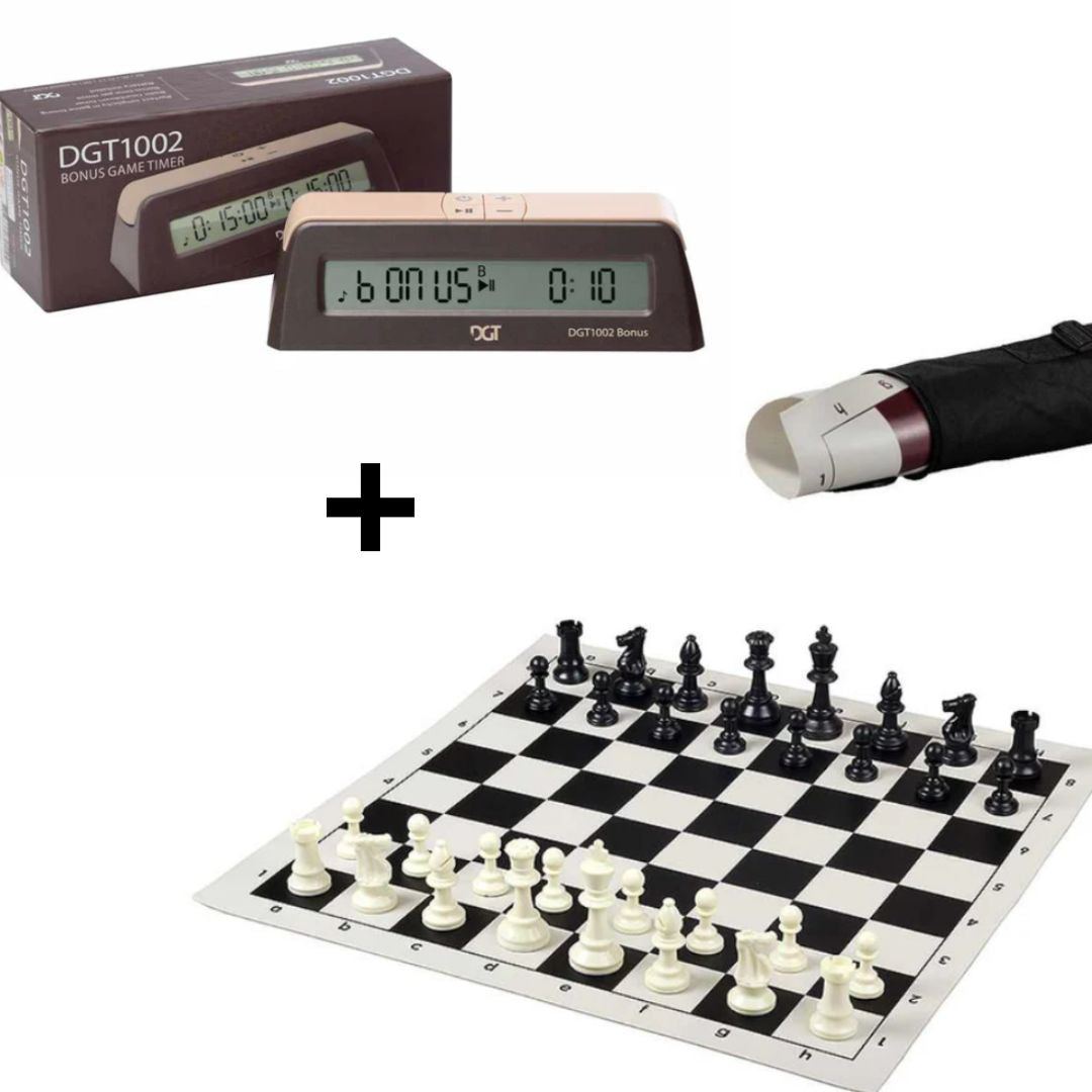 Starter Pack - Echiquier + Pendule d'échecs