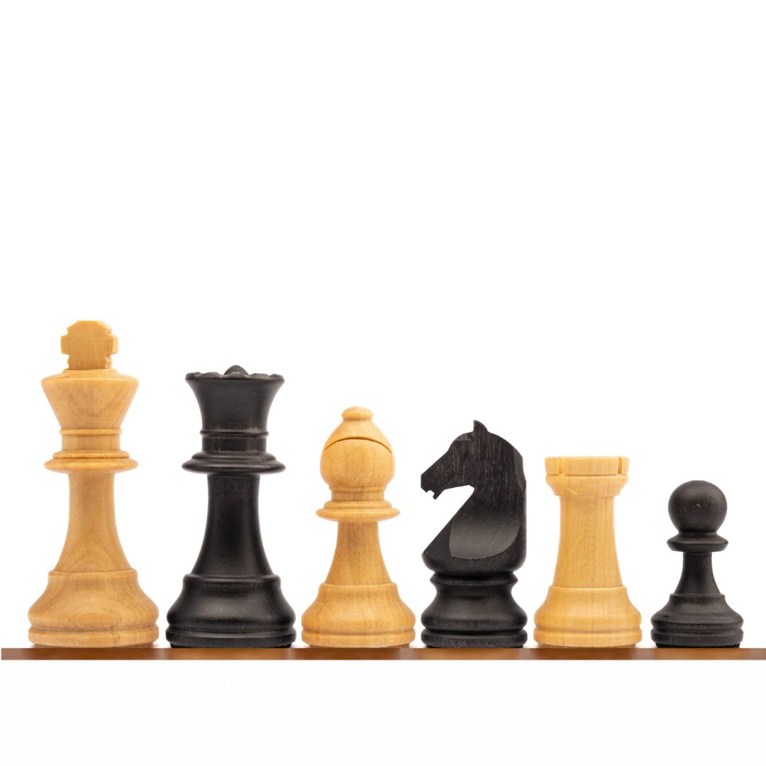 STAUNTON EUROPA - Pièces d'échecs en bois lestées - Fabriquées en Espagne