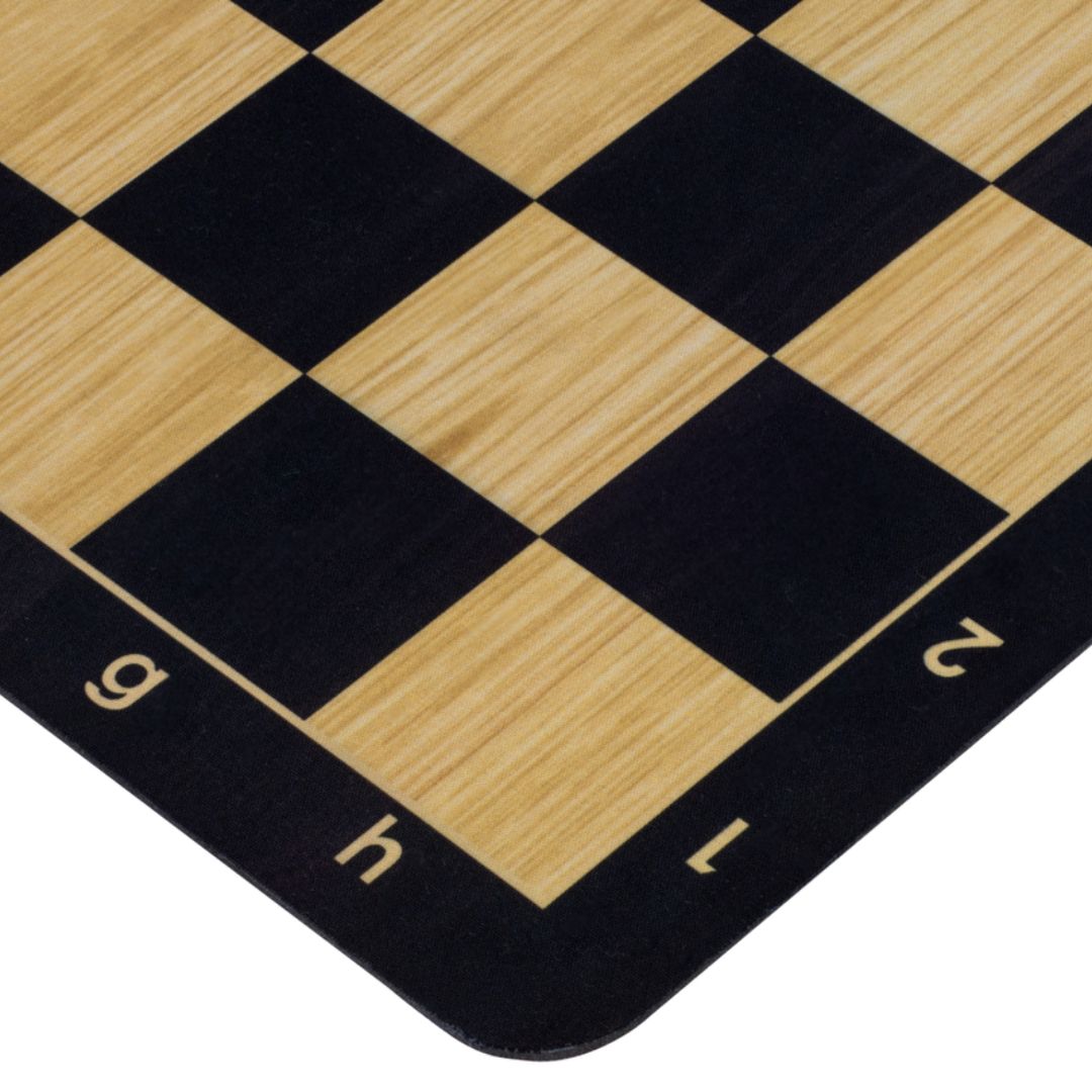 Tapis d'échecs Mousse "Soft Touch" antidérapant - Noir - 51 x 51cm