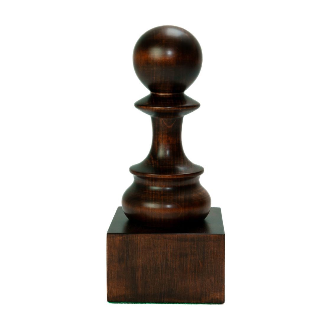 Pion Géant en Bois - Trophée d'Échecs