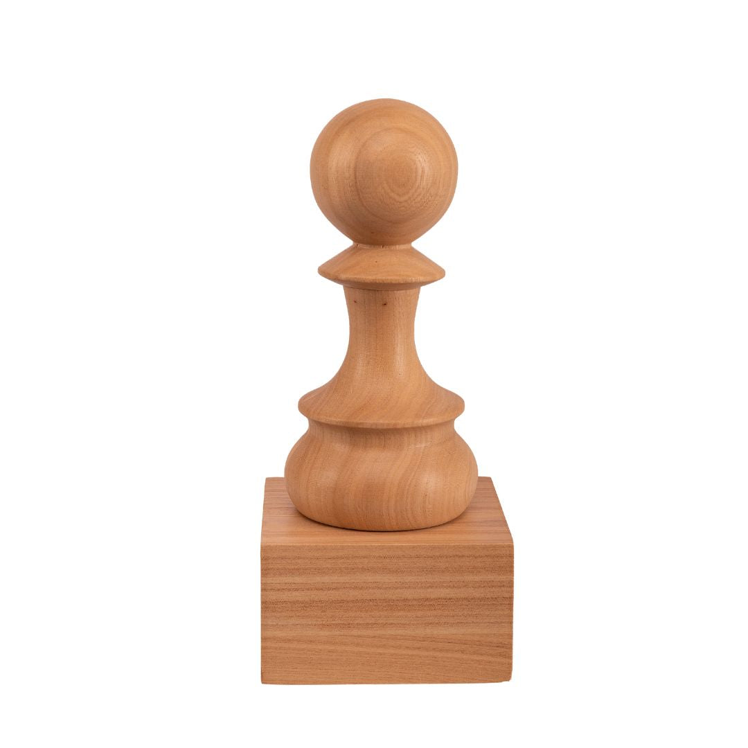 Pion Géant en Bois - Trophée d'Échecs