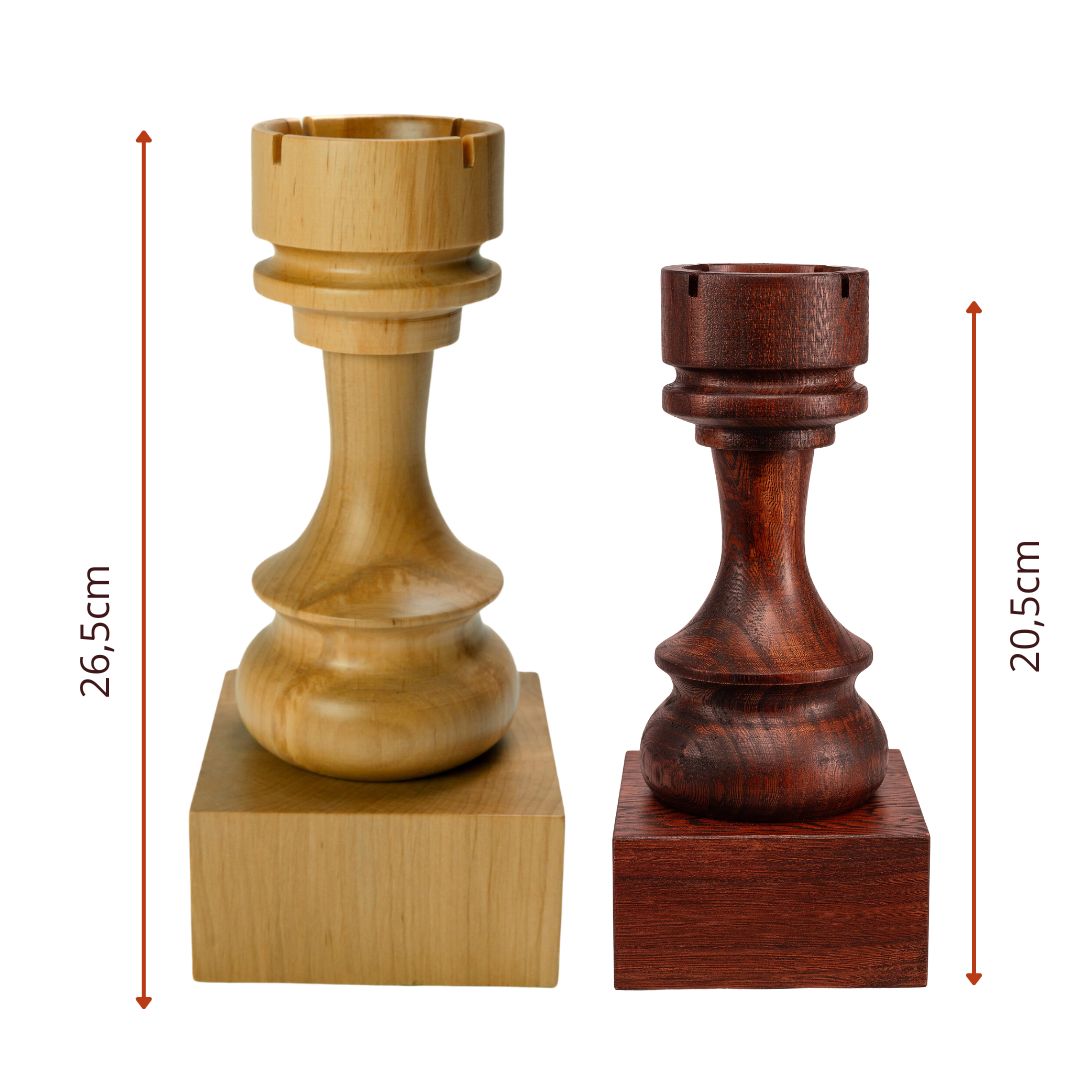 Tour Géante en Bois - Trophée d'Échecs