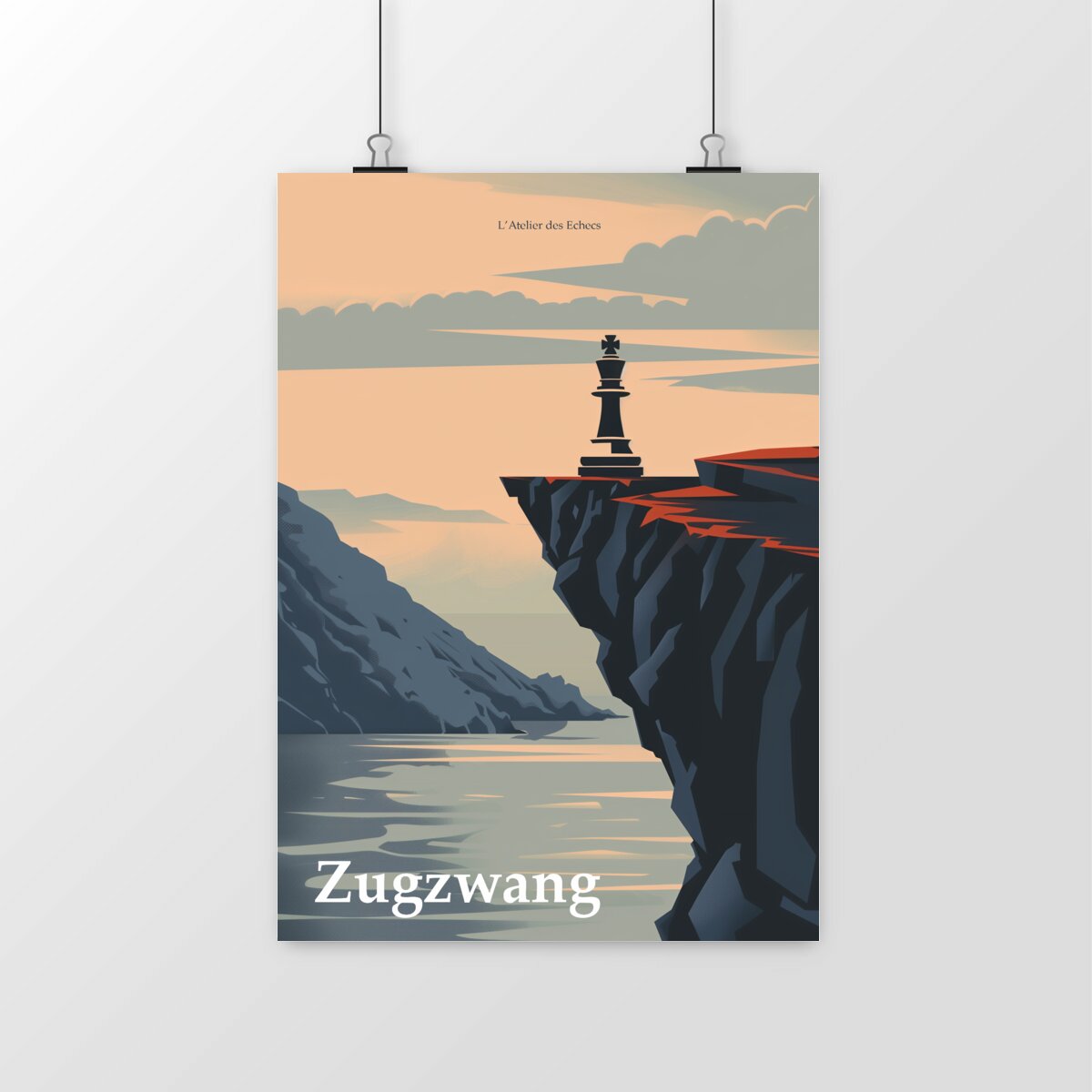 Zugzwang - Affiche d'échecs - A3