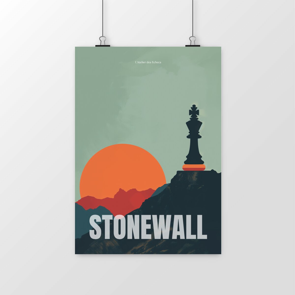 Stonewall - Affiche d'échecs - A3