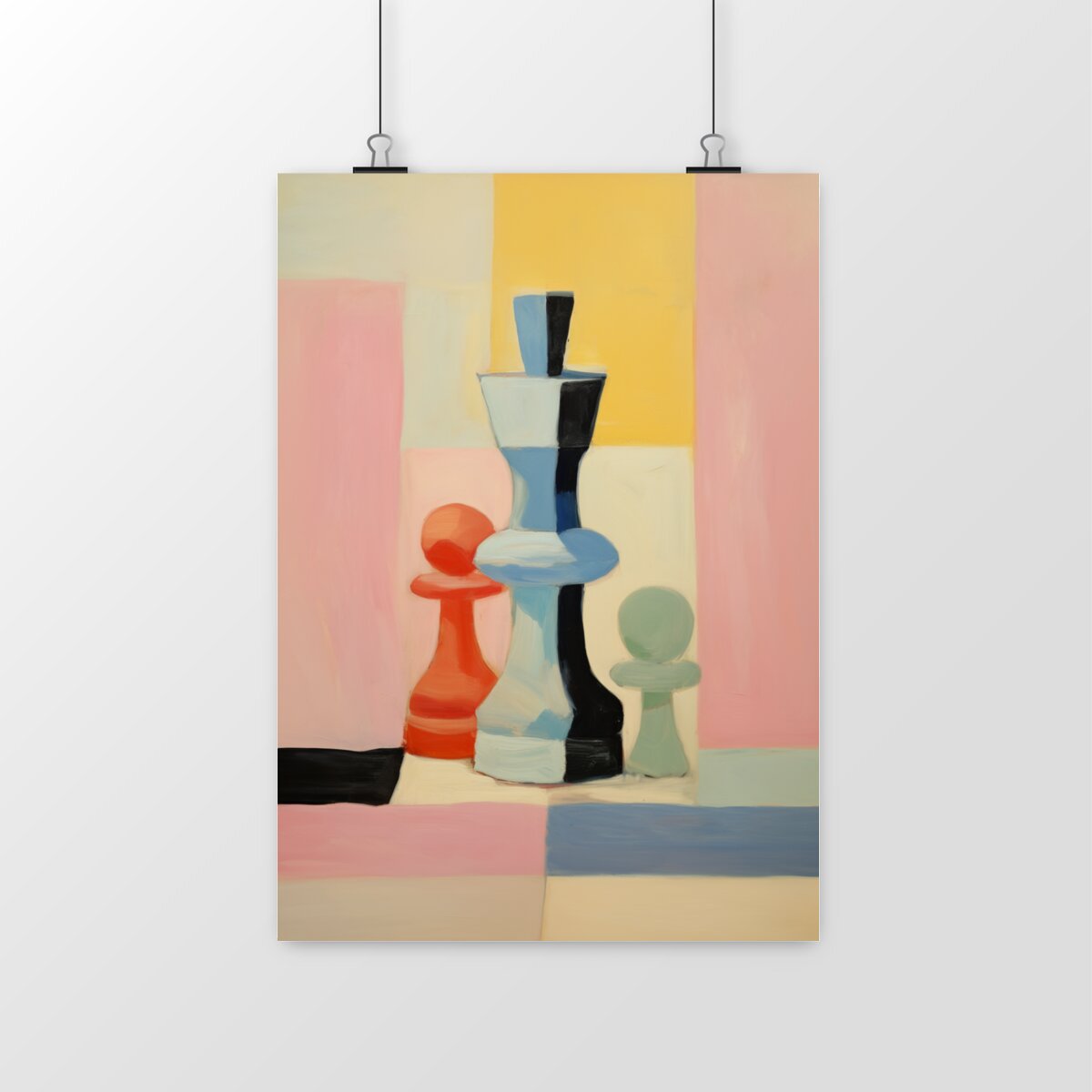 Not my pawns - Affiche - Reproduction de peinture